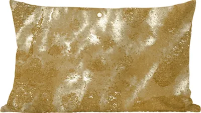 Produktbild von MuchoWow® Zierkissen Sofakissen Wohnzimmer Dekokissen 60x40 cm Gold - Farbe - Luxus - Kopfkissen - Polster mit Foto