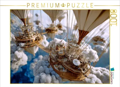 Produktbild von CALVENDO Puzzle Wolkenhafen der Lüfte | 1000 Teile Lege-Größe 64x48cm Foto-Puzzle für glückliche Stunden