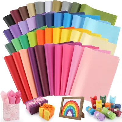 Imagen del producto de Papel transparente - Colorido - 40 colores - Papel brillante