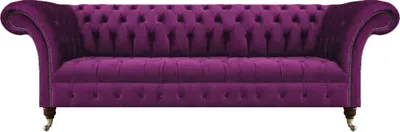 Obrázek produktu pro Rozkládací pohovka čtyřmístná nábytek chesterfield obývací pokoj čalouněná pohovka
