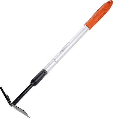 Produktbild von BLACK+DECKER Kultivator mit Hacke, Gartenharke und Hacke, Längenverstellbar 66-101CM, Kultivieren und Unkraut jäten, Kopf aus Kohlenstoffstahl