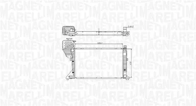 Produktbild von MAGNETI MARELLI Kühler, Motorkühlung x