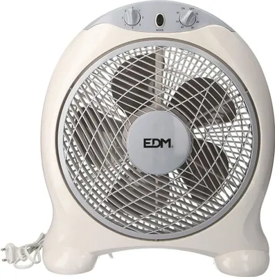 Image de Ventilateur Box Fan Couleur Blanc/gris Puissance: 45w Pales: ø30.5cm 38.5x13x46cm Edm