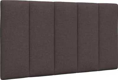 Image de Coussin de tête de lit Hanko marron foncé 90 cm tissu