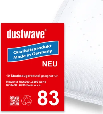 A red label with product information and a white textured background.