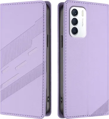 Produktbild von Hülle für Infinix Zero 5G 2023, Kunstleder Brieftaschen Handyhülle mit Kartenfach und Standfunktion Violett