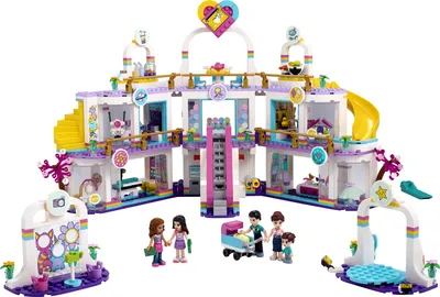 Produktbild von LEGO 41450 Friends Heartlake City Kaufhaus Bauset mit 5 Geschäften und 6 Figuren - 4 Mini-Puppen, eine Mini-Spielfigur und ein Baby