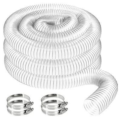 Produktbild von 50 mm Transparenter PVC Staubsammelschlauch für Werkstatt und Teichpumpe