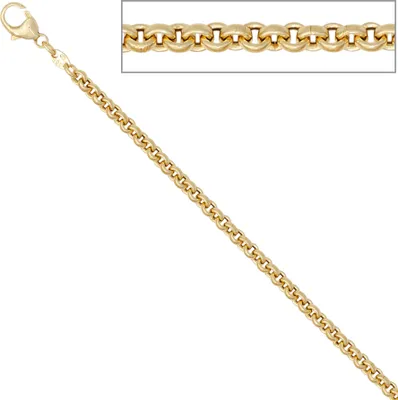 Produktbild von JOBO Erbskette 585 Gelbgold 80 cm Gold Kette Halskette Karabiner