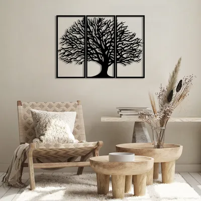 Produktbild von Wallity, Monumental- SKL2374, Schwarz, Sonstige Wohndekorationen, 98 x 69 cm, 100% Metall (Dicke: 1