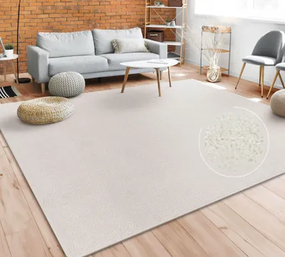 Immagine prodotto di Tappeto soggiorno tinta unita semplice e moderno a pelo corto, varie dimensioni e colori Dimensioni 80x150 cm