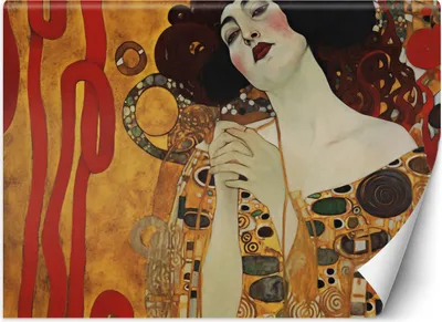 Produktbild von Vlies fototapete Schöne Frau - G. Klimt 250x175 cm Feeby Gold inkl. Kleber einfache Montage