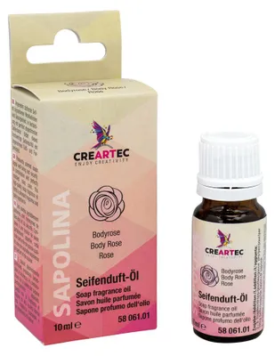 Produktbild von CREARTEC Sapolina Seifenduftöl Bodyrose - 10ml - zur Herstellung von frisch riechender Seife - 5806101