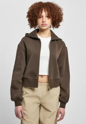 Immagine prodotto di Urban Classics Donna Giacca corta con zip marrone - 5XL