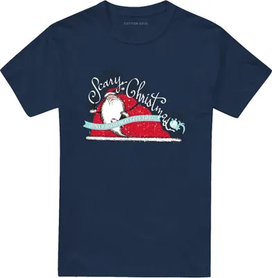 Obrázok produktu pre The Nightmare Before Christmas - tričko pre mužov/dámy uni, vianočný dizajn TV26592 (XXL) (Navy)