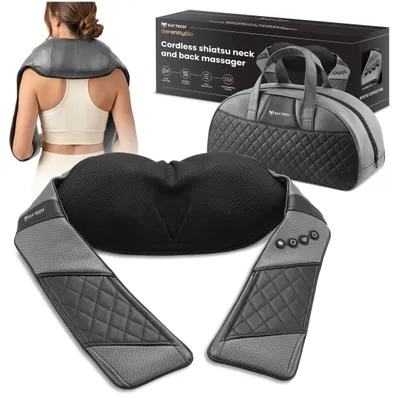 Zdjęcie produktu dla Masażer Szyi Karku Podgrzewany Pas Masujący Pleców Bezprzewodowy Shiatsu