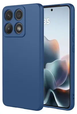 Productafbeelding van MobyDefend Hoesje - Geschikt voor Motorola Edge 70 Max - Matte Siliconen Backcover - Blauw