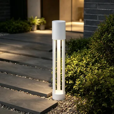 Produktbild von doporro Außenleuchte Wegeleuchten Außen, 10W LED Stehleuchte, 3000K Aussenleuchte Stehlampe, Außenpollerleuchte 70CM IP65 Sandweiß NeoForge