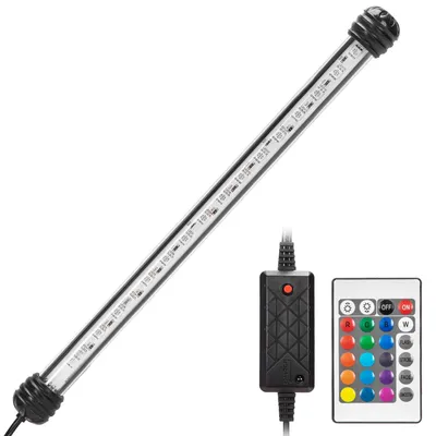 LED-Aquariumlampe RGB 3 W 30 cm mit Fernbedienung, wasserdicht