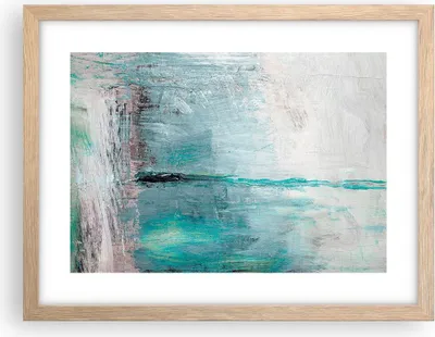 Produktbild von Gerahmtes Poster - Rahmen in heller Eiche - Abstraktion modern - 40x30 cm - Wand Bild - Wanddeko - Wandbilder - Wandposter - Bilderrahmen - Bilder - Kunstdruck - Wandbild - P2NAA40x30-3591