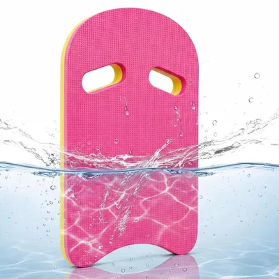 Productafbeelding van EVA-zwemplank, U-vormig, ergonomisch kickboard voor beentraining, zwemoefeningen en aquafitness, voor volwassenen en kinderen, 44 x 29 x 2,5 cm