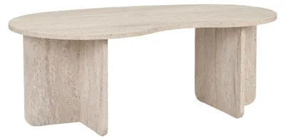 Zdjęcie produktu dla Stolik kawowy z blatem organicznym, długość 110 cm - MECH