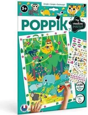 Zdjęcie produktu dla POPPIK - Kreativ Poster & Sticker Dschungel