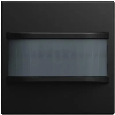 Productafbeelding van Bewegingsmelder-sensor van Busch-Jaeger, type 64761-915, 180°, met Selectlinze, Busch-balance SI, zwart mat, 1 stuk.