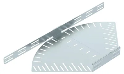 Produktbild von Obo Bettermann 6037108, Eckverbindungsbeschlag, Zink, 400 mm, 60 mm, 400 mm