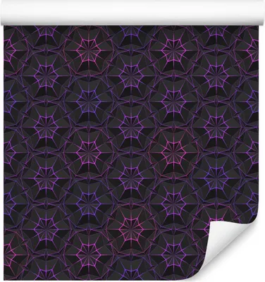 Produktbild von 10m VLIES TAPETE Rolle BUNTE geometrische 3D Ornamente 6404