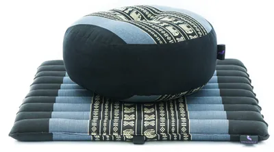 Produktbild von Leewadee Kompaktes Zafu & Zabuton Meditationsset 50 x 50 cm Kapok