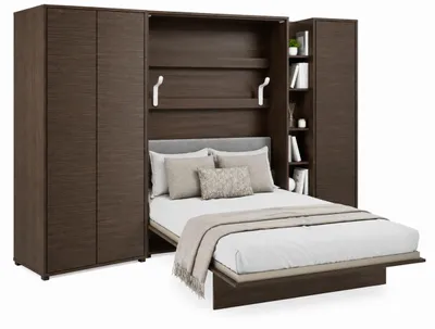 Produktbild von Furniture24 Schrankwand Mit Elektrischem Schrankbett Bed Concept 140X200