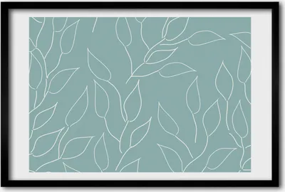 Produktbild von Bild 60x40 MDF-Rahmen, Wandkunst Blätter-Muster
