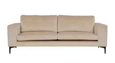 Image de Bolero Canapé 3 personnes en velours, Beige.
