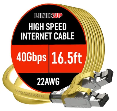 Produktbild von Cat8 Ethernet-Patchkabel, S/FTP, 22 AWG, 2000 MHz, 40 Gbps, 5 Meter