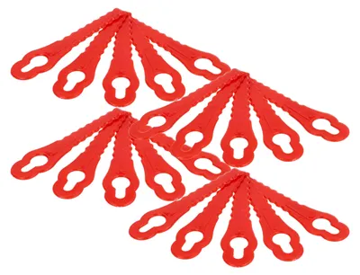 Produktbild von vhbw 20x Ersatz-Messer kompatibel mit Einhell RG-CT 18/1, GE-CT 18 Li Kit, BG-CT 18 Li, GE-CT 18 Li Rasenmäher - Ersatzklinge Rot, Polyamid