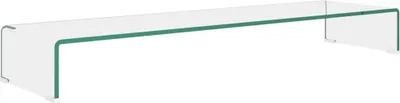 Obrázek produktu pro vidaXL Televizní stolek/obrazovka Raiser Glass Transparent 110x30x13 cm