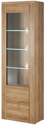 Produktbild von Vitrine LORAN LO05 eiche riviera hell