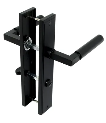 Produktbild von Türbeschlag 2313 Camilla LS WC Schwarz PVD Baustil Türdrücker Türklinke Türgriffe