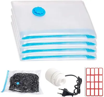 Obrázok produktu pre Vákuové vrecia 105 x 70 cm, modré, na oblečenie