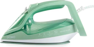 Produktbild von Domo DO7059S, Trocken- & Dampfbügeleisen, 1,9 m, Grün, Weiß, 50 g/min, 0,4 l, 2830 W
