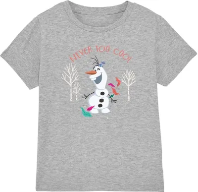 Immagine prodotto di Frozen - Maglietta "Never Too Cool" per bambini TV4177 (152-158) (Sport Heide)