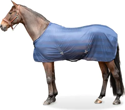 Produktbild von Equinate Fliegendecke Guardian mit Kreuzbegurtung und Widerristpolster 145cm Navy