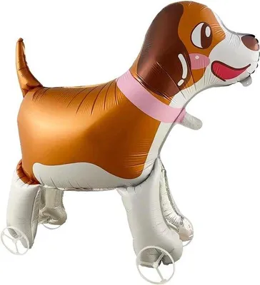Image de Boule rotative en aluminium pour chiens avec roues - Grandes boules en forme d'animaux - Décoration d'intérieur en forme d'animaux - Cadeau pour enfants - Garçons et filles