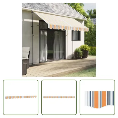 Produktbild von The Living Store Markisenvolant Mehrfarbig Gestreift 3 m