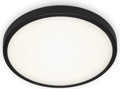 Image de BRILONER MANNY Plafonnier LED, lumière blanche neutre, noir, 29 x 7 cm