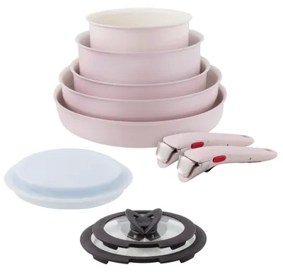 Obrázok produktu pre Tefal L830SB, Zmiešaná súprava, Ružová, Hliník, Mineralia, Sklo, Oddeliteľný
