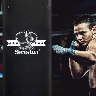 Productafbeelding van Famanu ongevulde bokszak - ideaal voor boksen en MMA - 100 x 30 cm