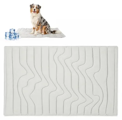 Image de Tapis rafraîchissant auto-refroidissant, taille L, lavable, respirant, pour chiens et chats