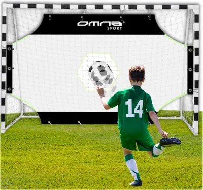 Produktbild von OMNA | Terč na futbalové bránky 300 x 200 cm - čierny - presný tréning - robustný materiál